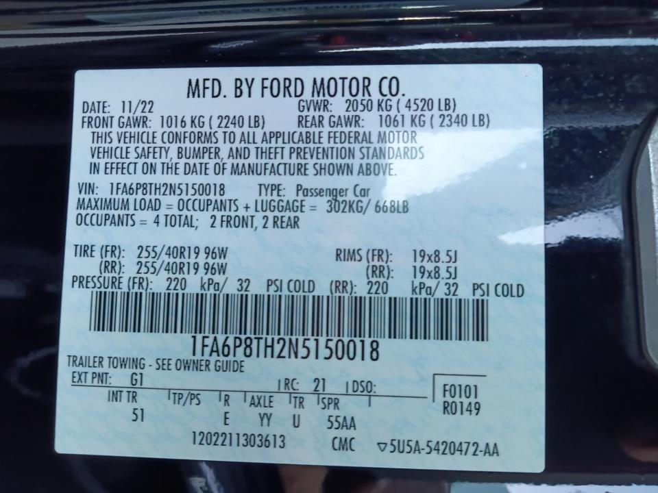 2022 Ford Mustang EcoBoost Premium