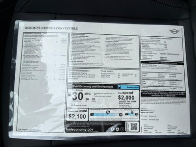 2026 MINI Convertible Cooper S