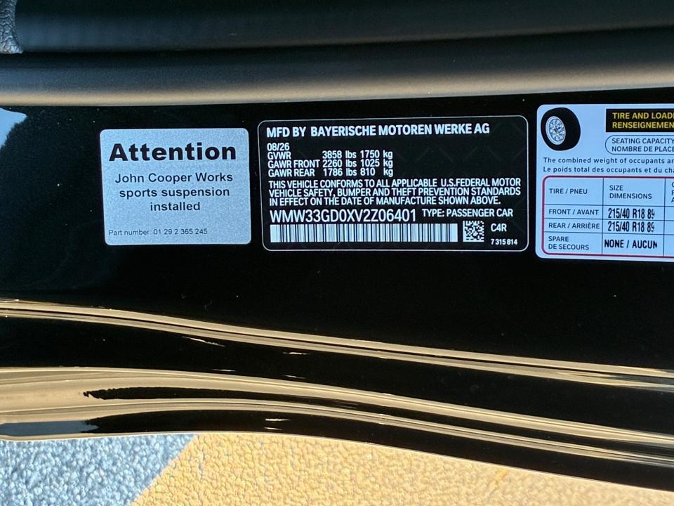 2027 MINI 2 Door John Cooper Works