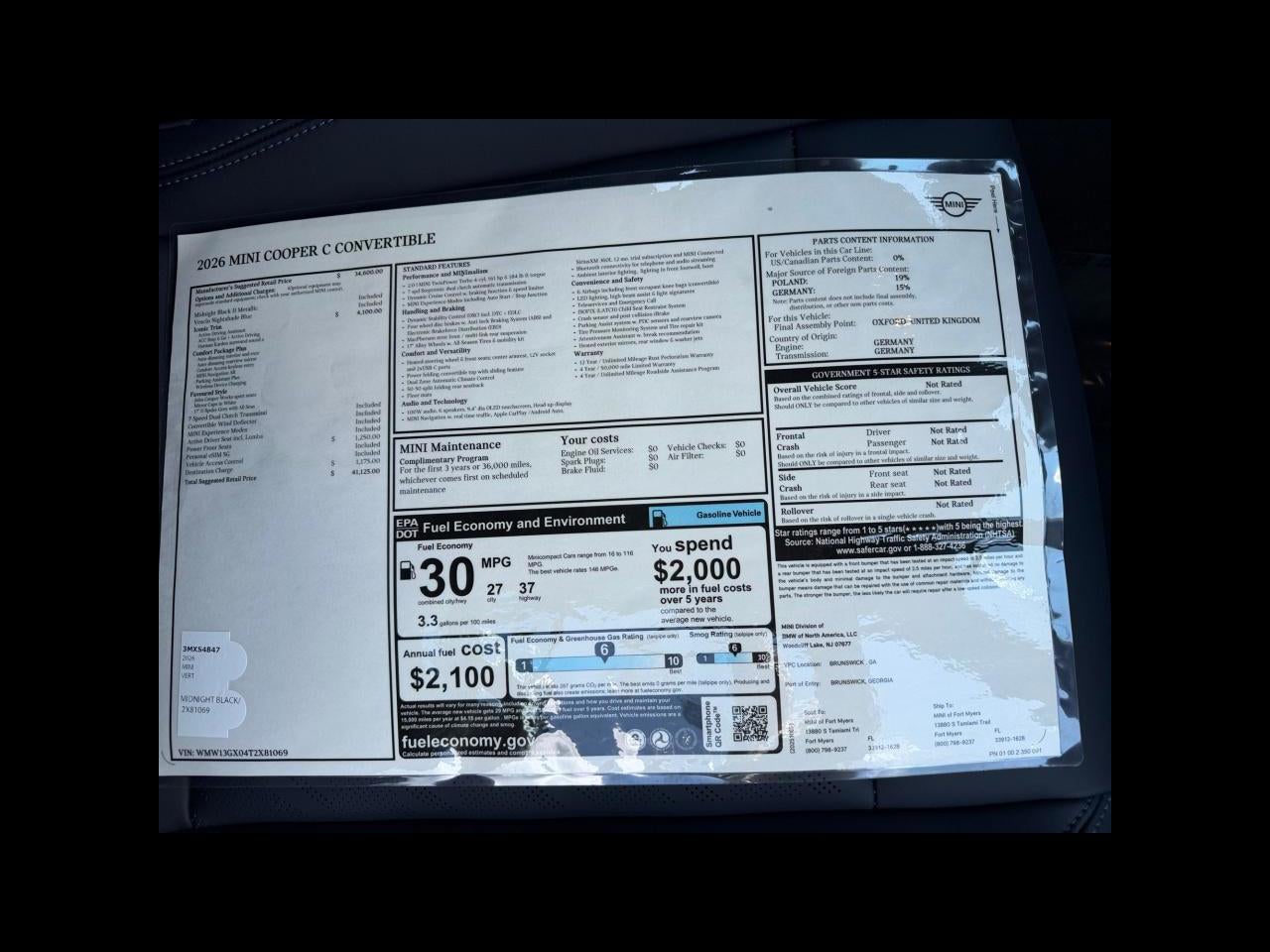 2026 MINI CONVERTIBLE ICONIC