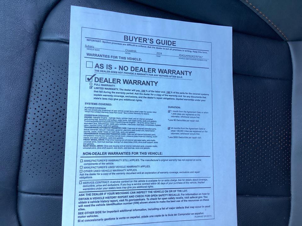 2024 Subaru Crosstrek Limited