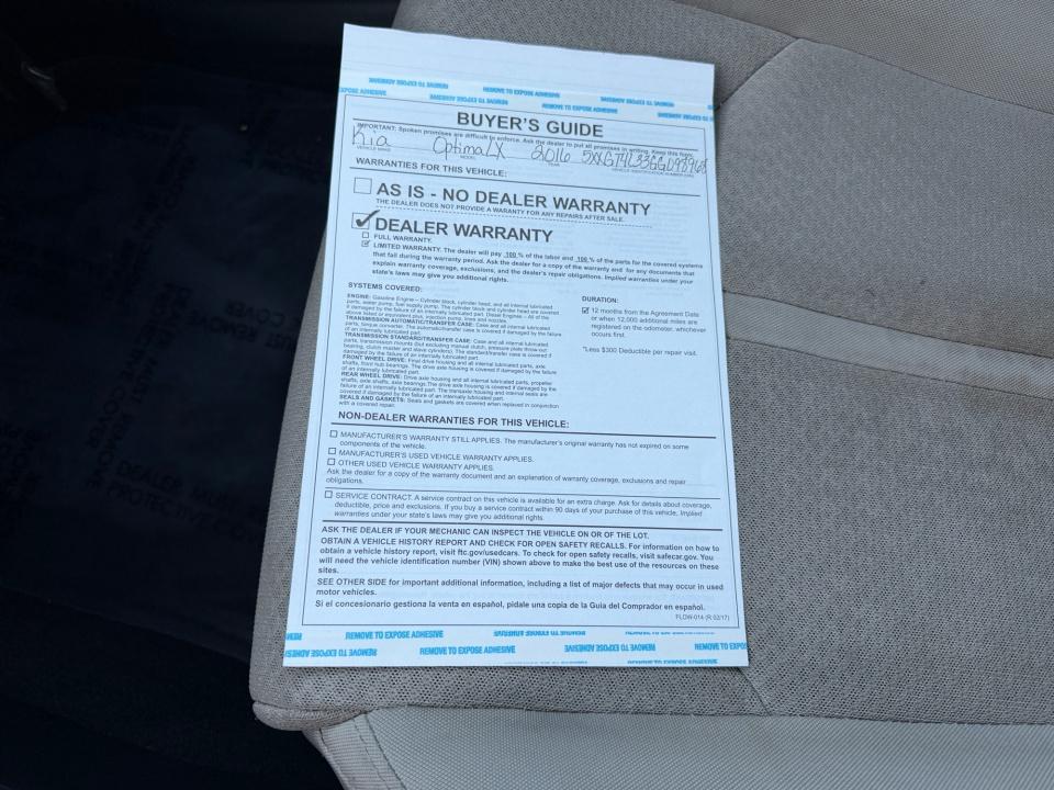 2016 Kia Optima LX