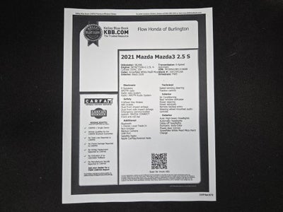 2021 Mazda Mazda3 Hatchback 2.5 S