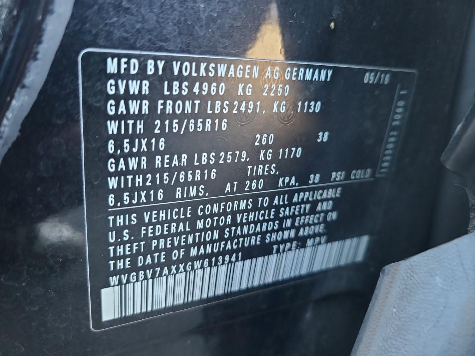 2016 Volkswagen Tiguan S
